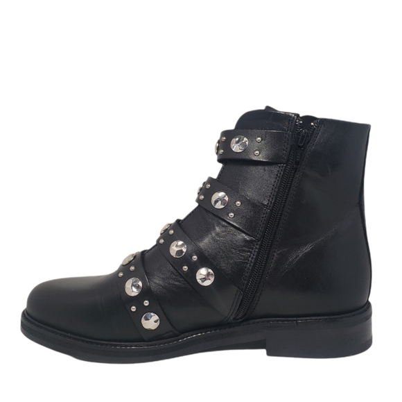 Maje Fortuna Studded Leather Boots Black SOLD OUT ONLINE Women's 39 - Picture 15 of 16